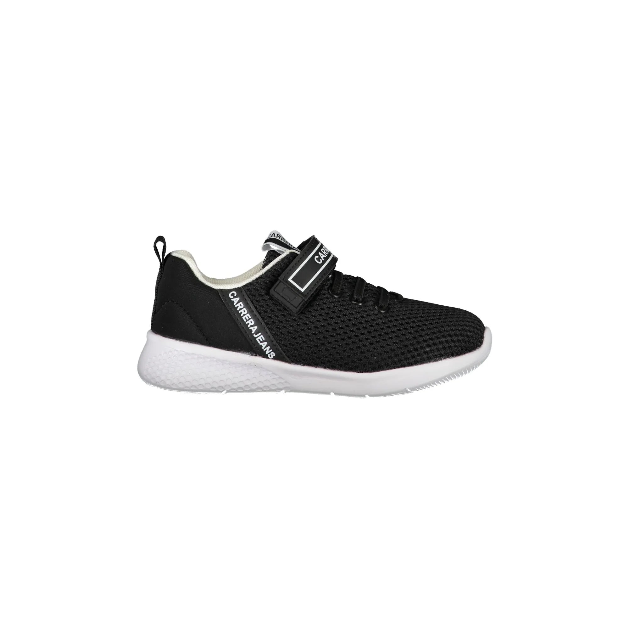CARRERA Calzatura Sportiva Bambino Nera con Lacci Elastici e Strap Sneakers Nero - foto prodotto